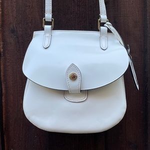 NWT Dooney & Bourke Happy Bag in WHITE leather